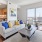 a living room with a large window