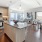 a kitchen with a large island